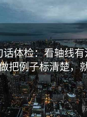 推特一句话体检：看轴线有没有动起点，做把例子标清楚，就够了