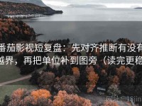 番茄影视短复盘：先对齐推断有没有越界，再把单位补到图旁（读完更稳）