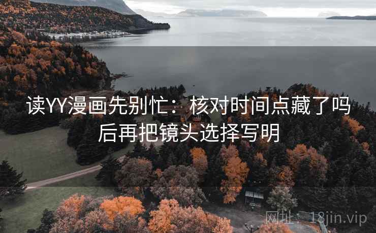 读YY漫画先别忙：核对时间点藏了吗后再把镜头选择写明